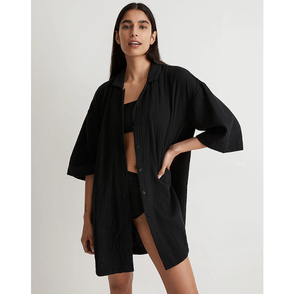 Madewell Black Mini Dress - Picture 1 of 12